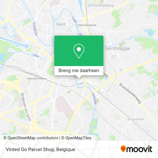 Vinted Go Parcel Shop kaart