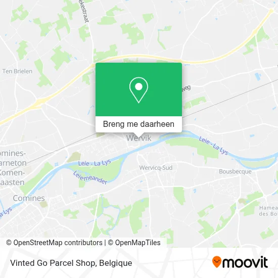 Vinted Go Parcel Shop kaart