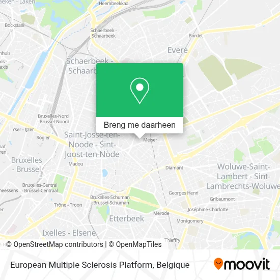 European Multiple Sclerosis Platform kaart