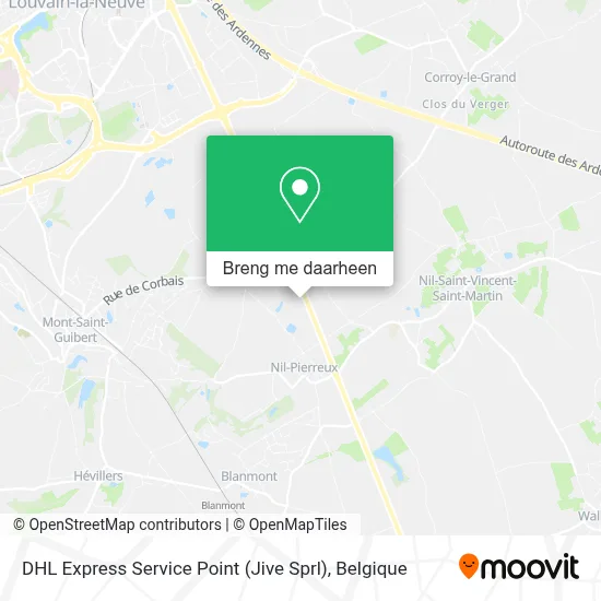 DHL Express Service Point (Jive Sprl) kaart