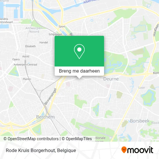Rode Kruis Borgerhout kaart