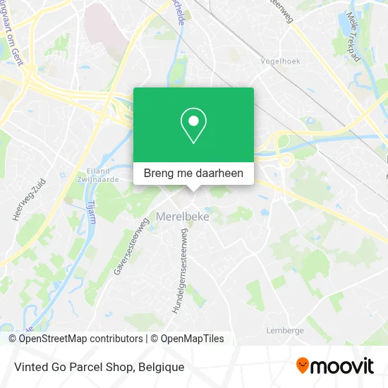 Vinted Go Parcel Shop kaart