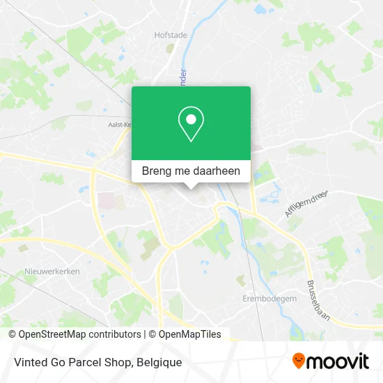 Vinted Go Parcel Shop kaart