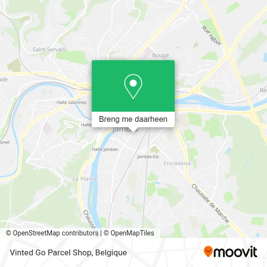 Vinted Go Parcel Shop kaart