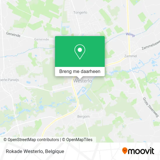 Rokade Westerlo kaart