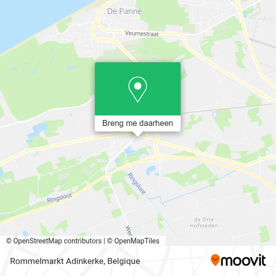 Rommelmarkt Adinkerke kaart