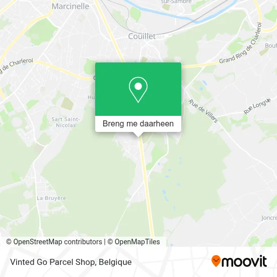 Vinted Go Parcel Shop kaart