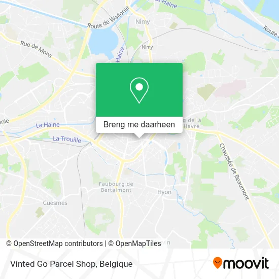Vinted Go Parcel Shop kaart