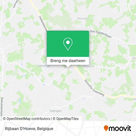 Rijbaan D'Hoeve kaart