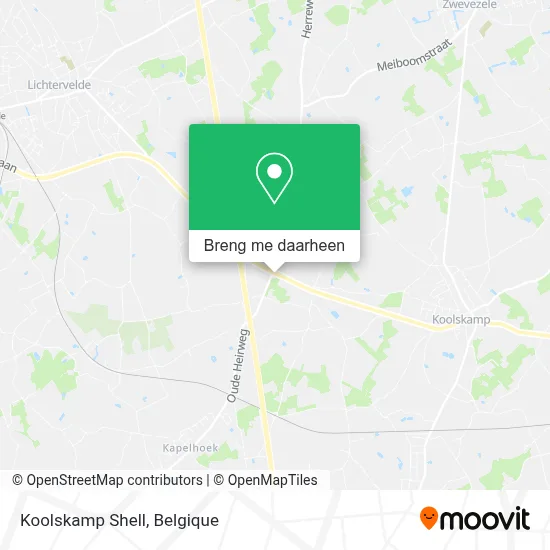 Koolskamp Shell kaart
