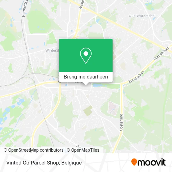 Vinted Go Parcel Shop kaart