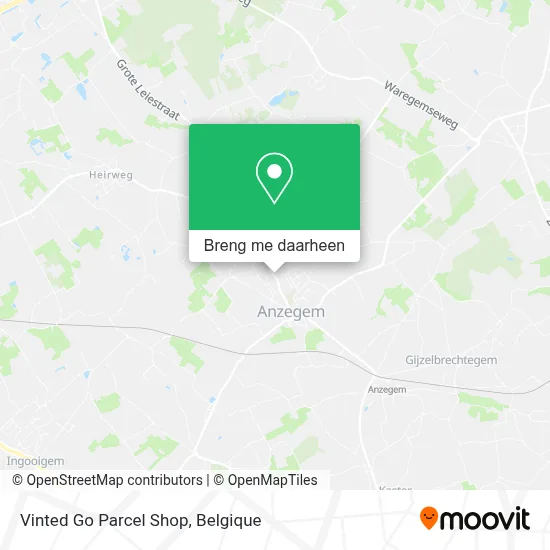 Vinted Go Parcel Shop kaart