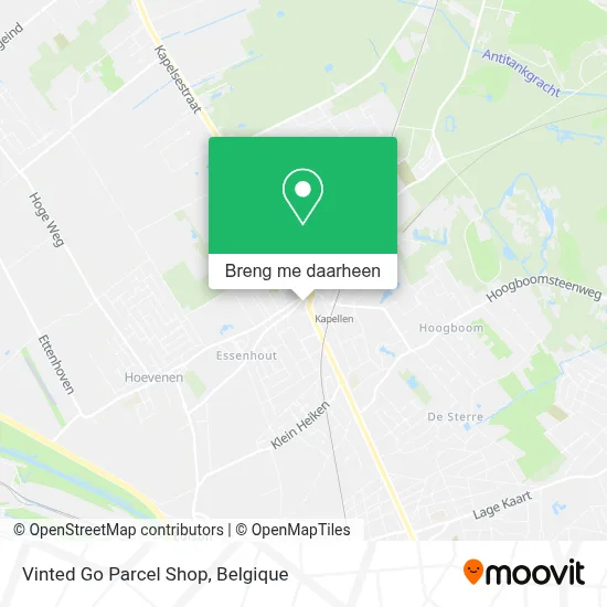 Vinted Go Parcel Shop kaart