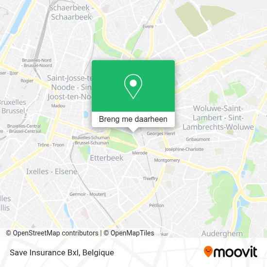 Save Insurance Bxl kaart