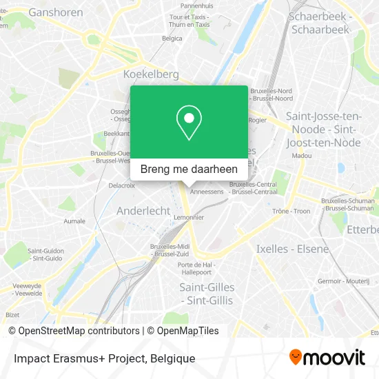 Impact Erasmus+ Project kaart
