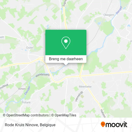 Rode Kruis Ninove kaart