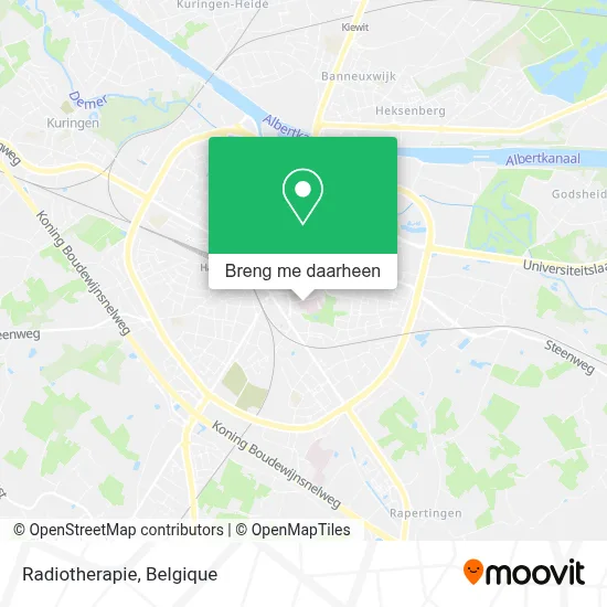 Radiotherapie kaart