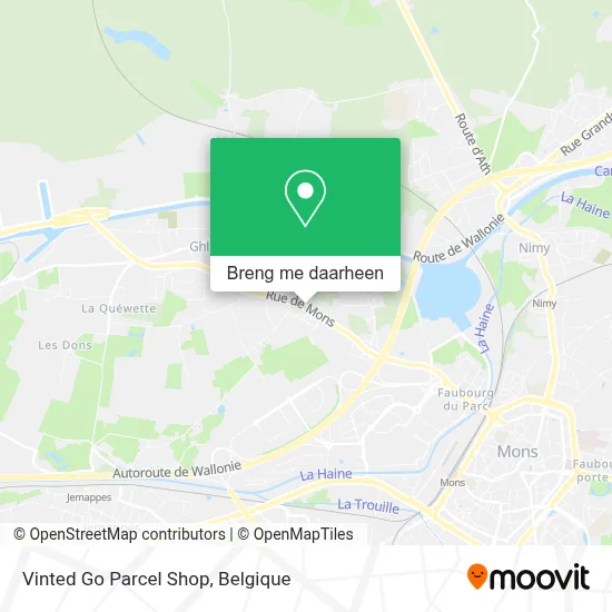 Vinted Go Parcel Shop kaart