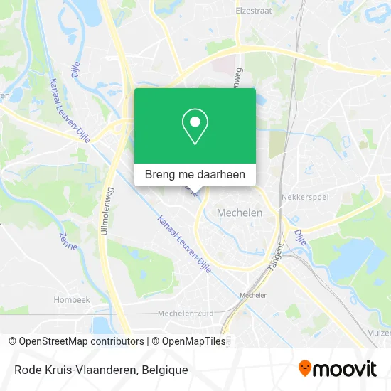 Rode Kruis-Vlaanderen kaart