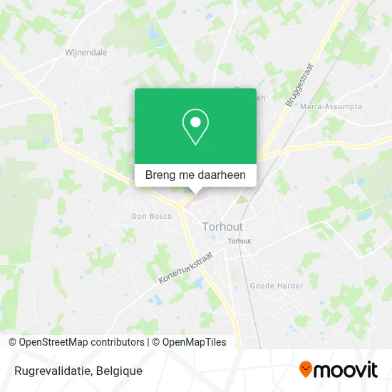Rugrevalidatie kaart