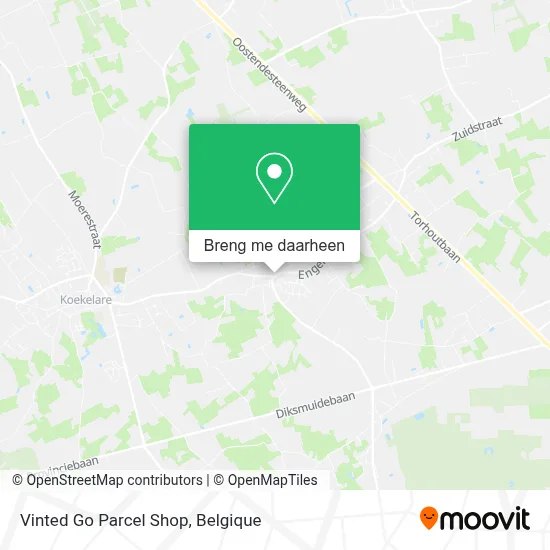 Vinted Go Parcel Shop kaart