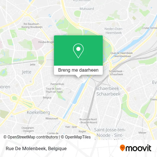 Rue De Molenbeek kaart