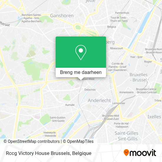 Rccg Victory House Brussels kaart