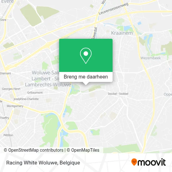 Racing White Woluwe kaart