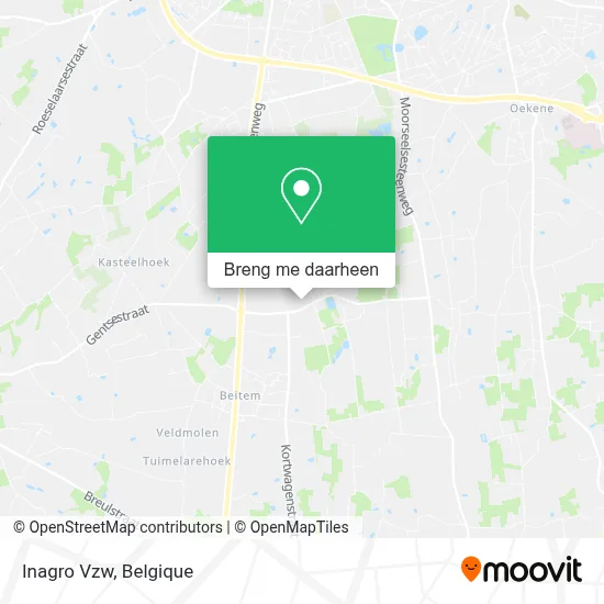 Inagro Vzw kaart
