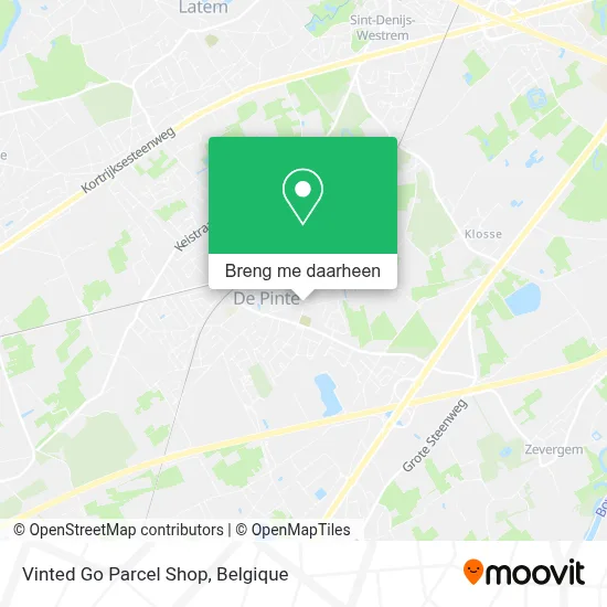 Vinted Go Parcel Shop kaart