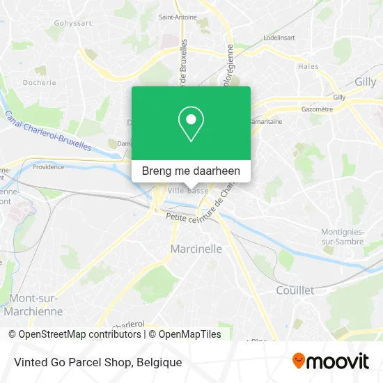Vinted Go Parcel Shop kaart