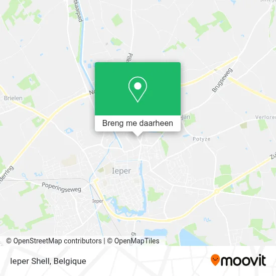 Ieper Shell kaart