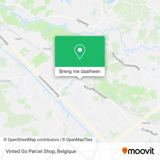 Vinted Go Parcel Shop kaart