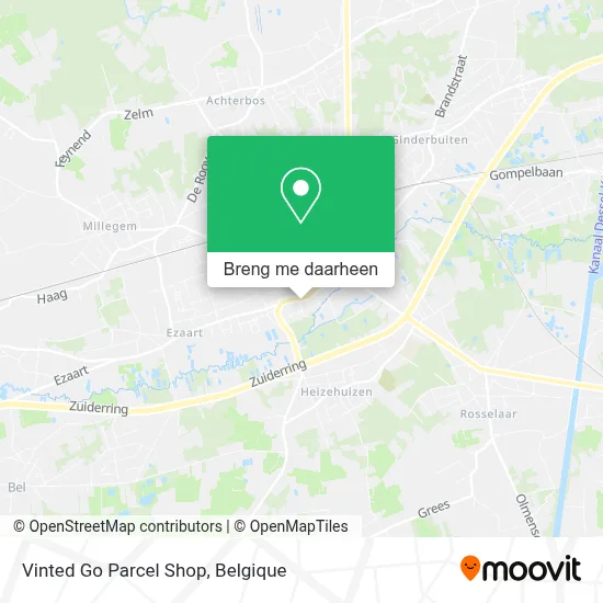 Vinted Go Parcel Shop kaart