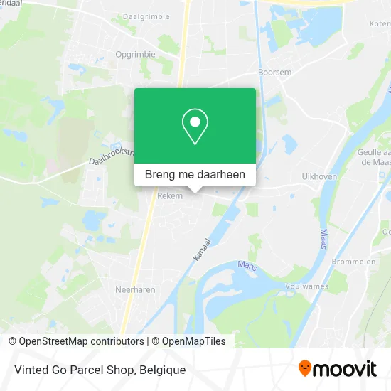 Vinted Go Parcel Shop kaart