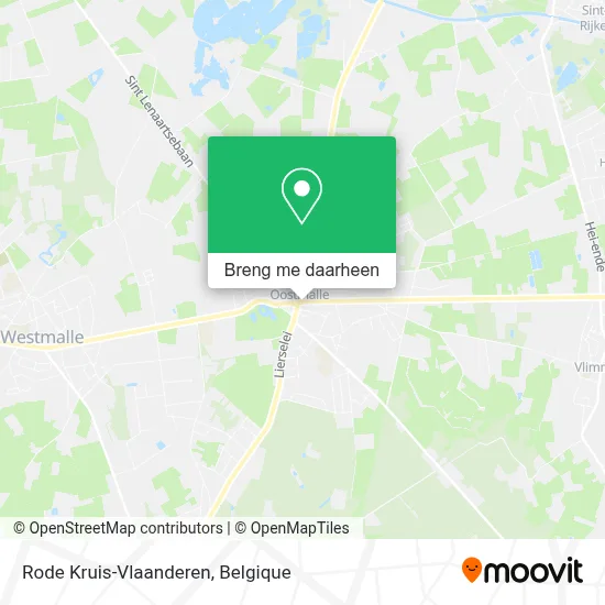 Rode Kruis-Vlaanderen kaart