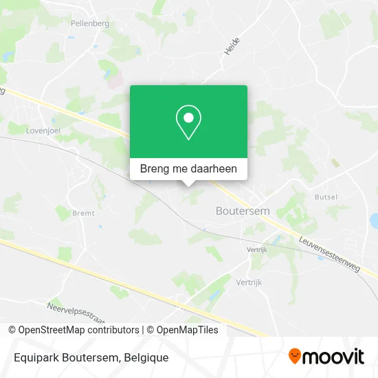 Equipark Boutersem kaart