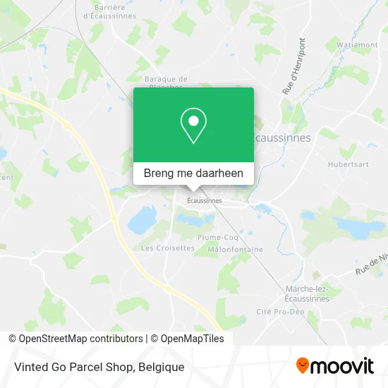 Vinted Go Parcel Shop kaart