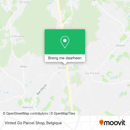 Vinted Go Parcel Shop kaart