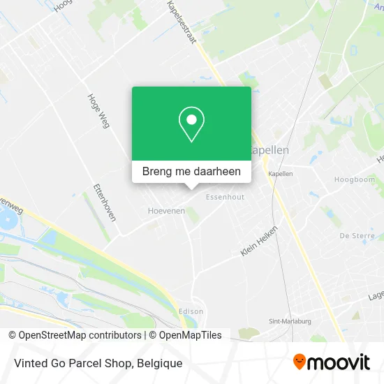 Vinted Go Parcel Shop kaart