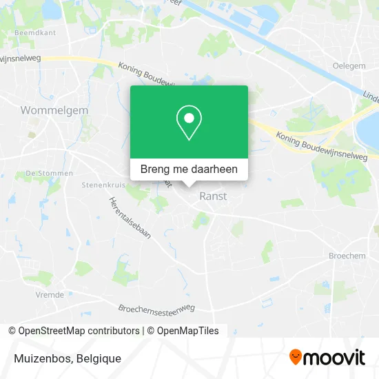 Muizenbos kaart