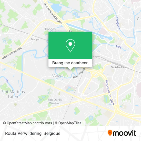 Routa Verwildering kaart