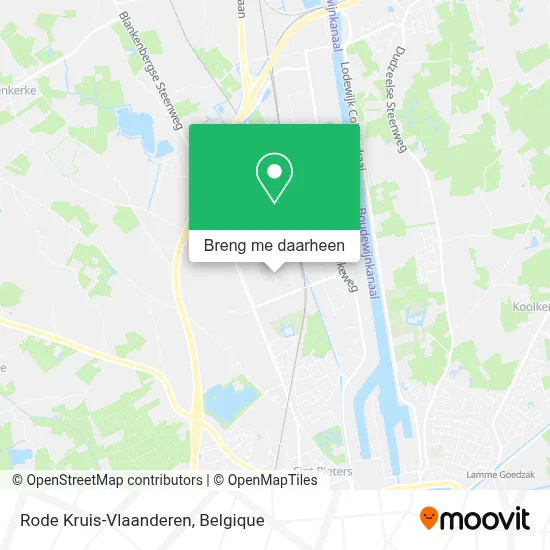 Rode Kruis-Vlaanderen kaart