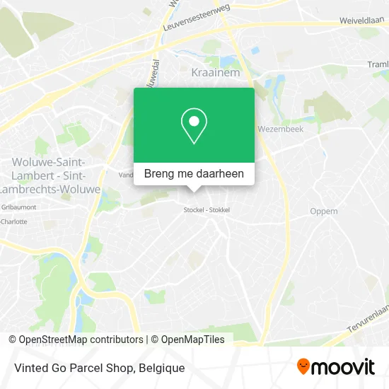 Vinted Go Parcel Shop kaart