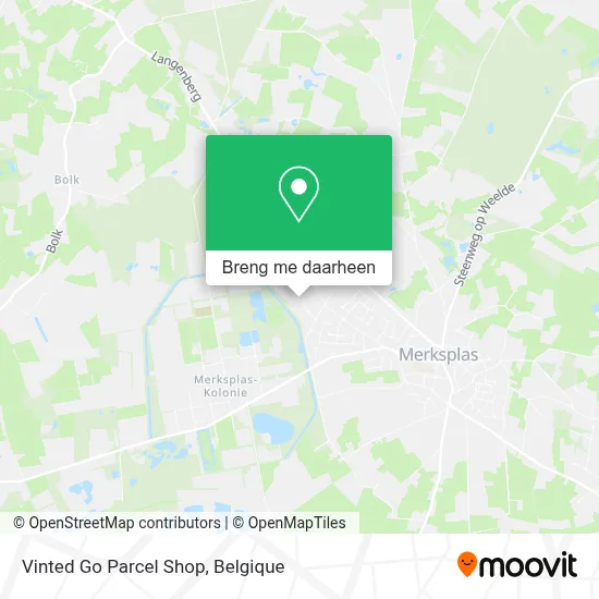 Vinted Go Parcel Shop kaart