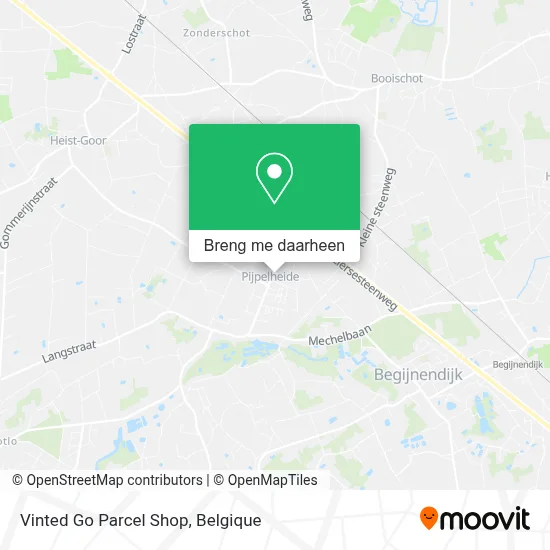 Vinted Go Parcel Shop kaart