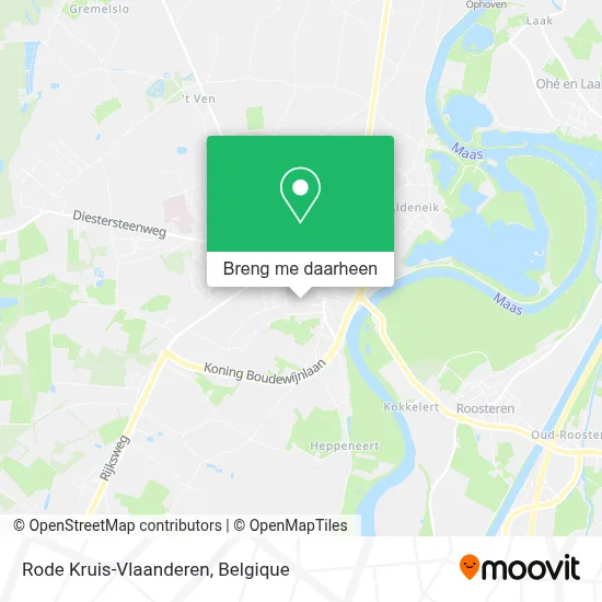 Rode Kruis-Vlaanderen kaart