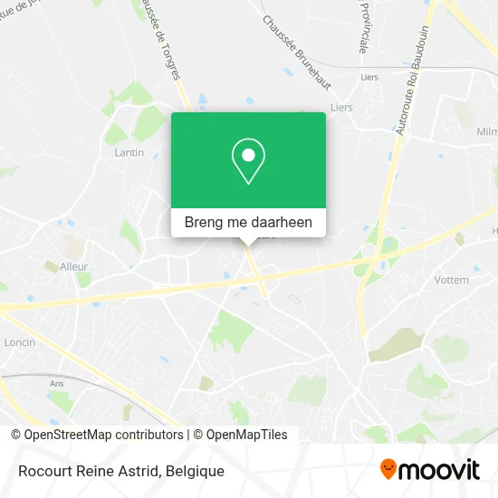 Rocourt Reine Astrid kaart