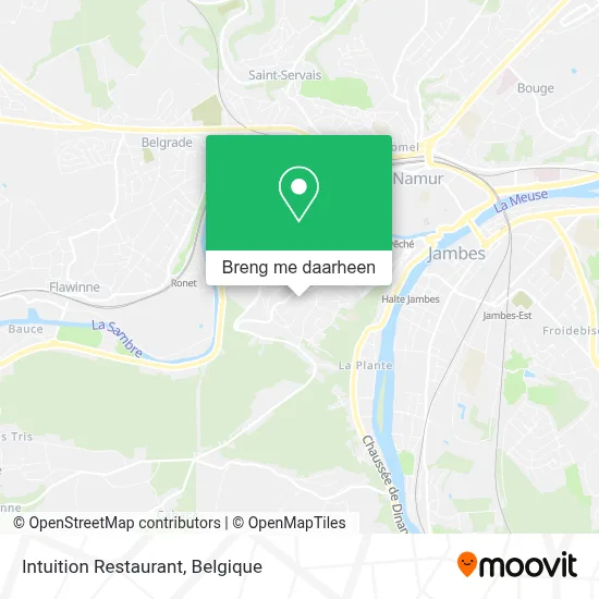 Intuition Restaurant kaart