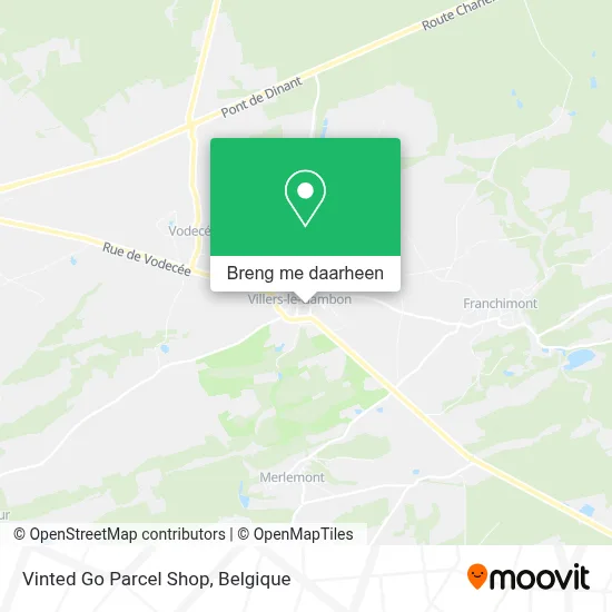 Vinted Go Parcel Shop kaart